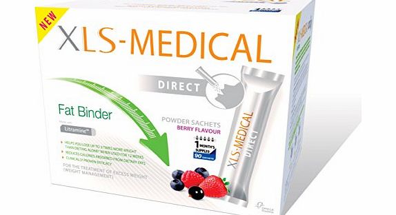 XLS Medical Fat Binder Direct Weight Loss Aid - 1 Month Supply Pack, 90 Sachets