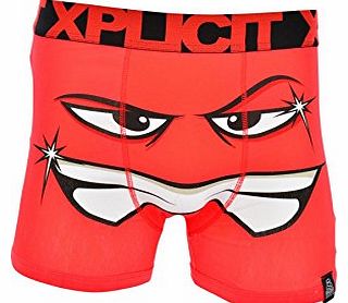 Mens ``Twinkle`` Funny Novelty Boxer Shorts Stag Do Boxers Fiery Red Medium