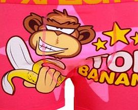 Xplicit Top Banana 2 Novelty Mens Boxer Shorts (Large, Bright Magenta Pink)