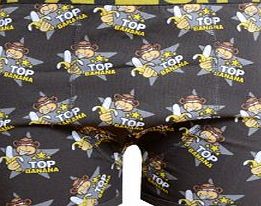 Xplicit Topstar Mens Top Banana Pattern Boxer Shorts Trunks Underwear (X Large, Night (Charcoal))