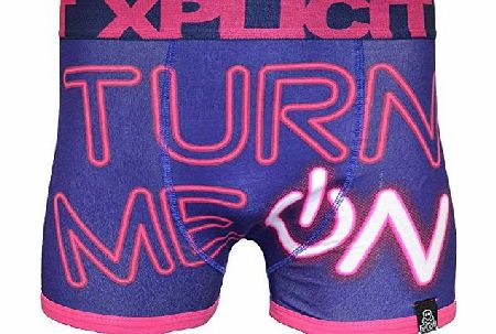 Xplicit Turn On Mens Boxers - Bleu Sombre - X Large