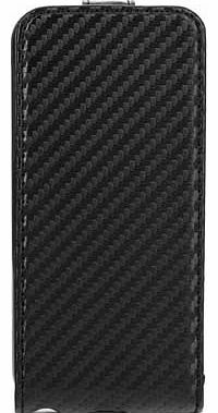 Xqisit Flipcover Carbon for iPhone 5S - Black