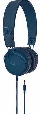 Xqisit Foldable On-Ear Headphones - Dark Blue