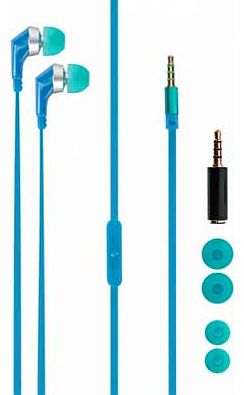 Xqisit PTT Universal In-Ear Headphones - Blue
