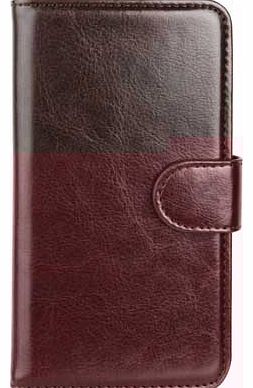 Xqisit Wallet Case Eman for Galaxy S5 - Brown