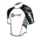 xs-stock Boys OSX Osprey Wetsuit Rash Vest White / Grey 6-7