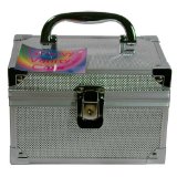 xs-stock Cosmetic Make up Groovy Vanity Case Silver Brand New