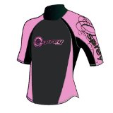 Ladies OSX Osprey Wetsuit Rash Vest Pink / Grey L