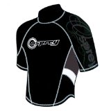 xs-stock Mens OSX Osprey Wetsuit Rash Vest Black / Black XL