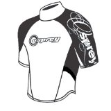 xs-stock Mens OSX Osprey Wetsuit Rash Vest White / Grey L