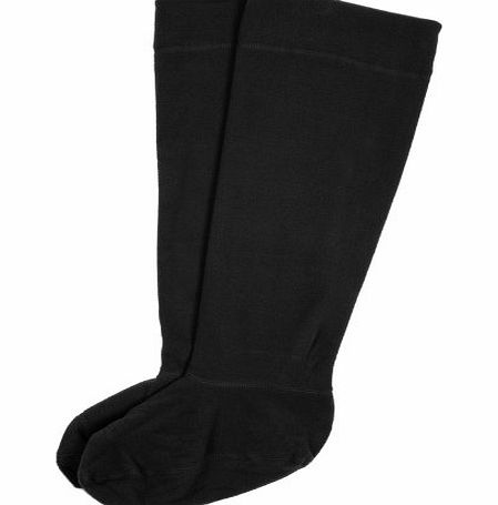 XSS Mens Fleece Welly Liner Socks Wellies Boots Durable Warm Soft - Black Size 9-10