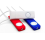 XtremeMac TuffWrapz for iPod shuffle (Cherry- Ice- Cobalt
