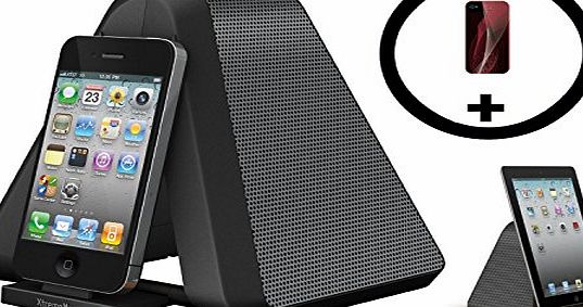  Speaker Dock Docking Station Alarm Clock Bundle Portable Travel Speaker Cradle Stand 30 Pin Connector (Mains or Battery) - iPhone 4 4S 3G 3GS 2G iPad 1 2 3 1G 2G 3G Touch 1 2 3 4 Nano 1 2 3 