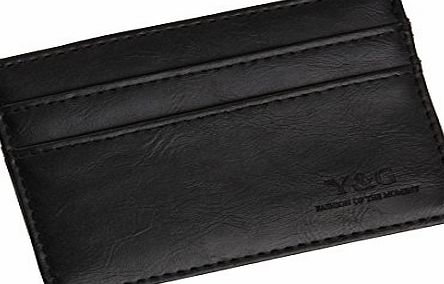 YCM070101 Black MenS Card Cases With 5 card holder Gift For A Man By Y&G Credit/Id Case Holder Wallet