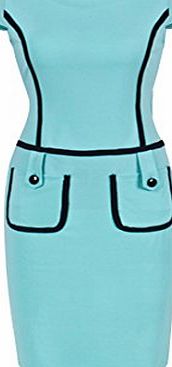 Yafex Womens Vintage Bodycon Wear To Work Tunic Party Slim Pencil Dresses