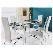 Extending Dining Table & 4 Yakima Chairs,