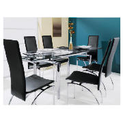 extending dining table, clear & 8 Yakima