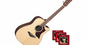 Yamaha A1R Electro Acoustic Guitar Natural with