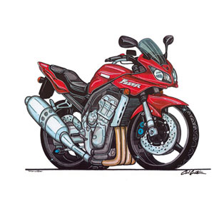 yamaha Fazer 1000 - Red T-shirt
