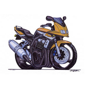 yamaha Fazer 600 - Gold Kids T-shirt