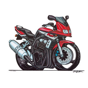 yamaha Fazer 600 - Red T-shirt