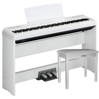 Yamaha P105 Digital Piano White with Stand Pedal