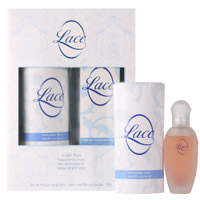 Lace 25ml Eau de Parfum Spray and 100gr Talcum