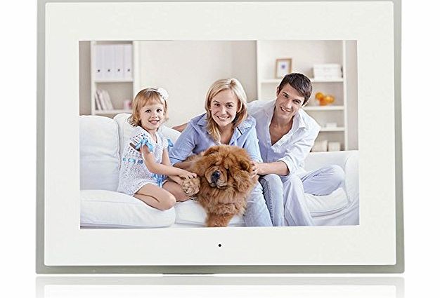 12`` HD Electronic Digital Photo Frame DPF-101 (White--12``)