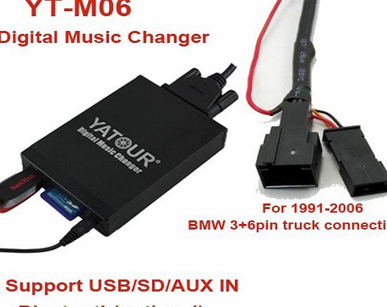 Yatour USB SD AUX MP3 adapter BMW E46 E39 E38 E53 Z4 for cd-changer connector with Business, Professional, 4:3 CD radio