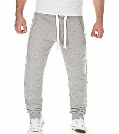 Yazubi Designer Mens Jogger Pants - Tracksuit Trousers, grey melange, M