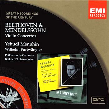 Yehudi Menuhin/Wilhelm Furtw&auml;ngler Beethoven/Mendelssohn : Violin Concertos GROC