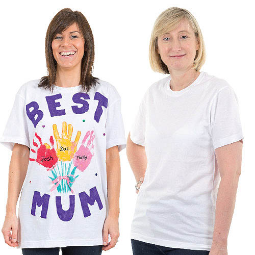 Yellow Moon Adult Cotton T-Shirts - Large (Chest 102cm-109cm)