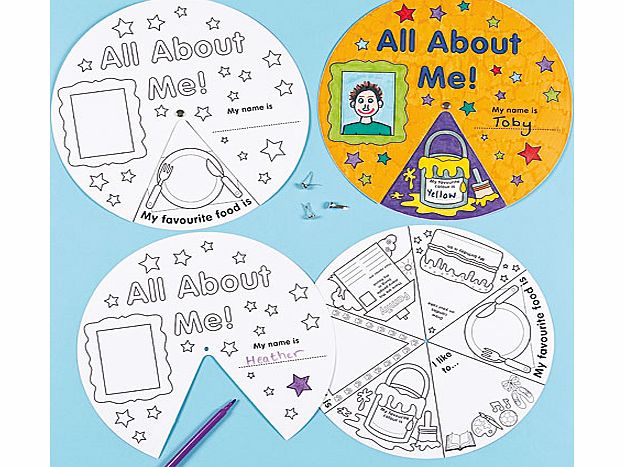Yellow Moon All About Me Activity Wheels - Pack of 3