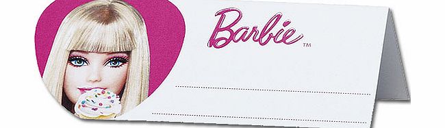 Yellow Moon Barbie Place Cards - Pack of 12