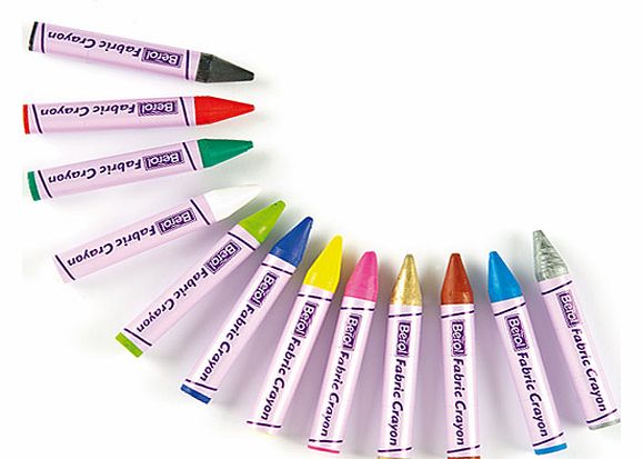 Yellow Moon Berol Fabric Crayons - Set of 12