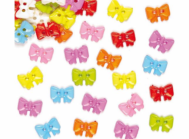 Bow Buttons - Pack of 160