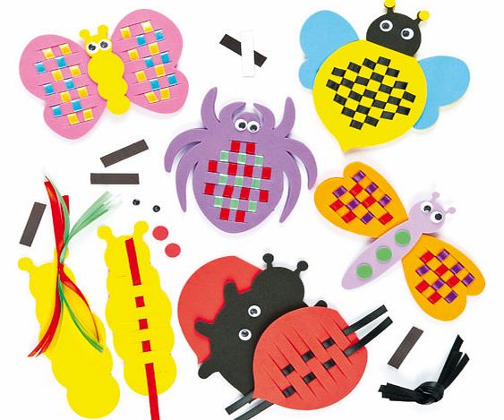 Yellow Moon Brilliant Bug Weaving Magnet Kits - Pack of 5