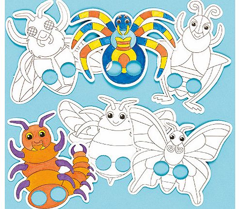 Yellow Moon Bug Colour-in Finger Puppets - Pack of 24