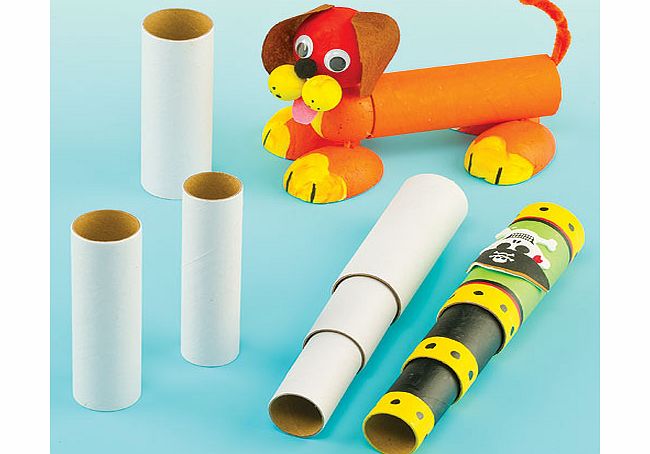 Yellow Moon Cardboard Modelling Tubes - Pack of 12