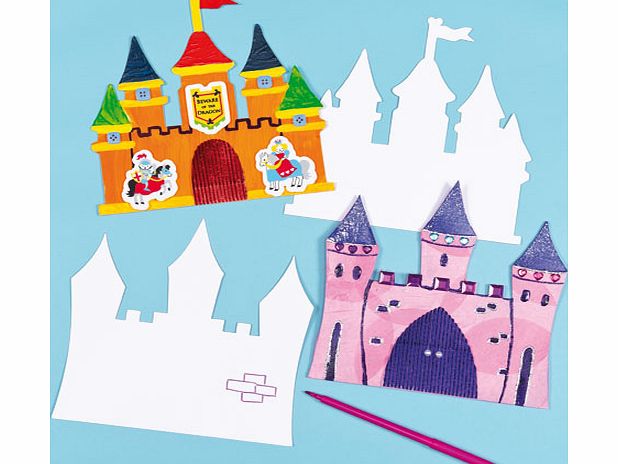 Yellow Moon Castle Card Shapes - Pack of 10