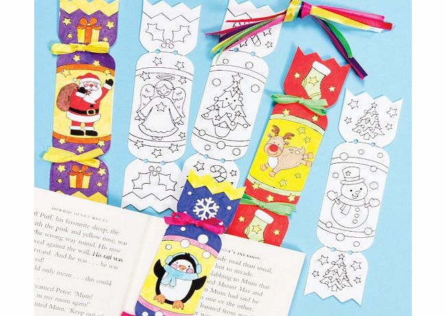 Yellow Moon Christmas Cracker Bookmarks - Pack of 12