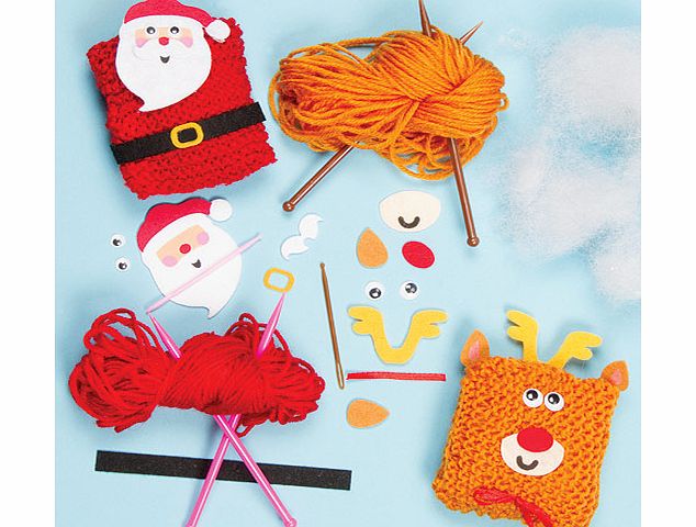Yellow Moon Christmas Knitting Kits - Pack of 2