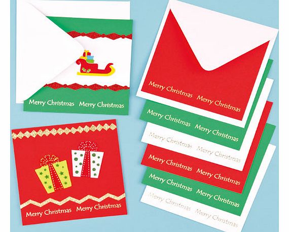 Christmas Message Cards - Pack of 6