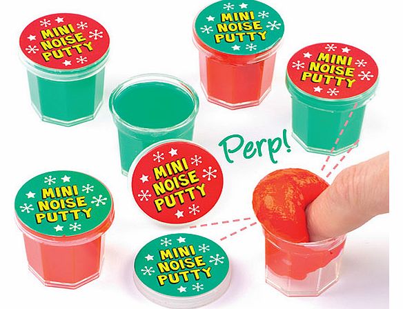 Yellow Moon Christmas Mini Noise Putty - Pack of 6