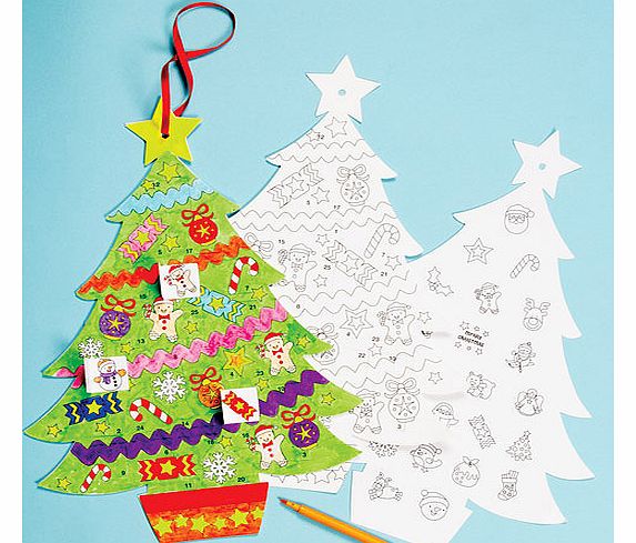 Yellow Moon Christmas Tree Advent Calendars - Pack of 3