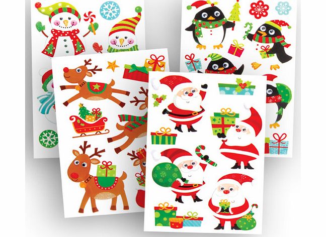 Yellow Moon Christmas Wiggle-Eye Stickers - Pack of 32