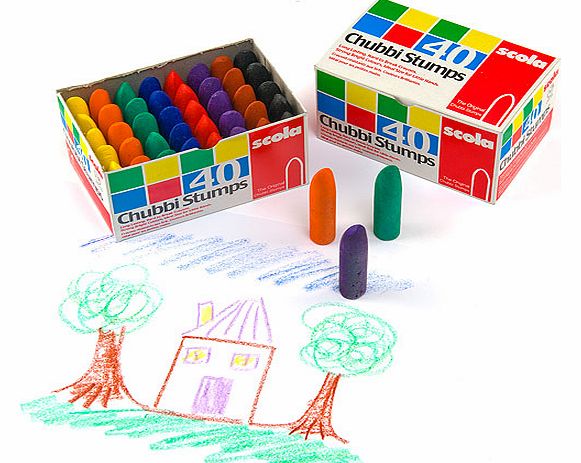 Chubbi Stumps Crayons - Box of 40