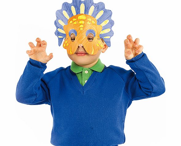 Colour-in Dinosaur Masks - Pack of 6