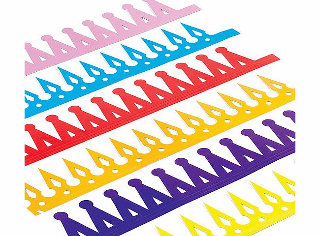 Coloured Crowns - Pack of 12