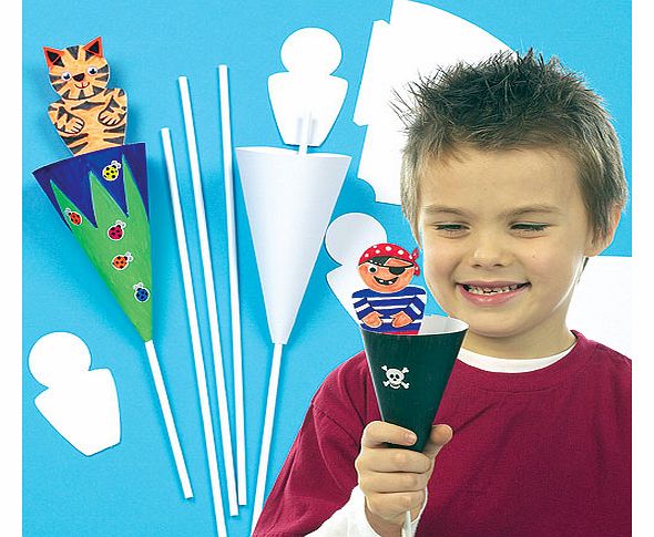 Cone Puppet Kits - Pack of 10